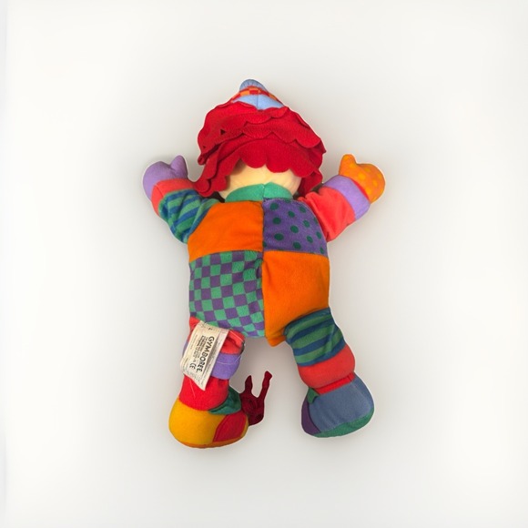 VTG Gymboree Gymbo Clown Plush Teach Me to Dress Crinkle Sensory Learning 16"‎ - Picture 2 of 3